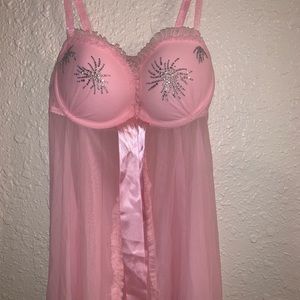 Light pink babydoll nightie
